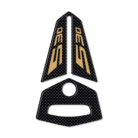 ADESIVI GEL 3D manubrio ERGAL compatibili per SCOOTER YAMAHA TMAX 530 2012-2016